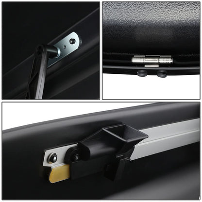 Universal Roof Rack Cargo Box 330L 133cm - Glossy Black