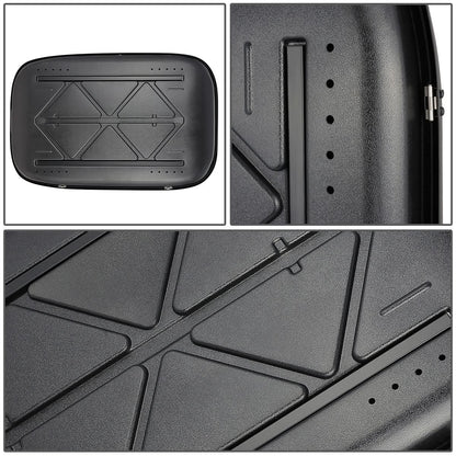Universal Roof Rack Cargo Box 330L 133cm - Glossy Black