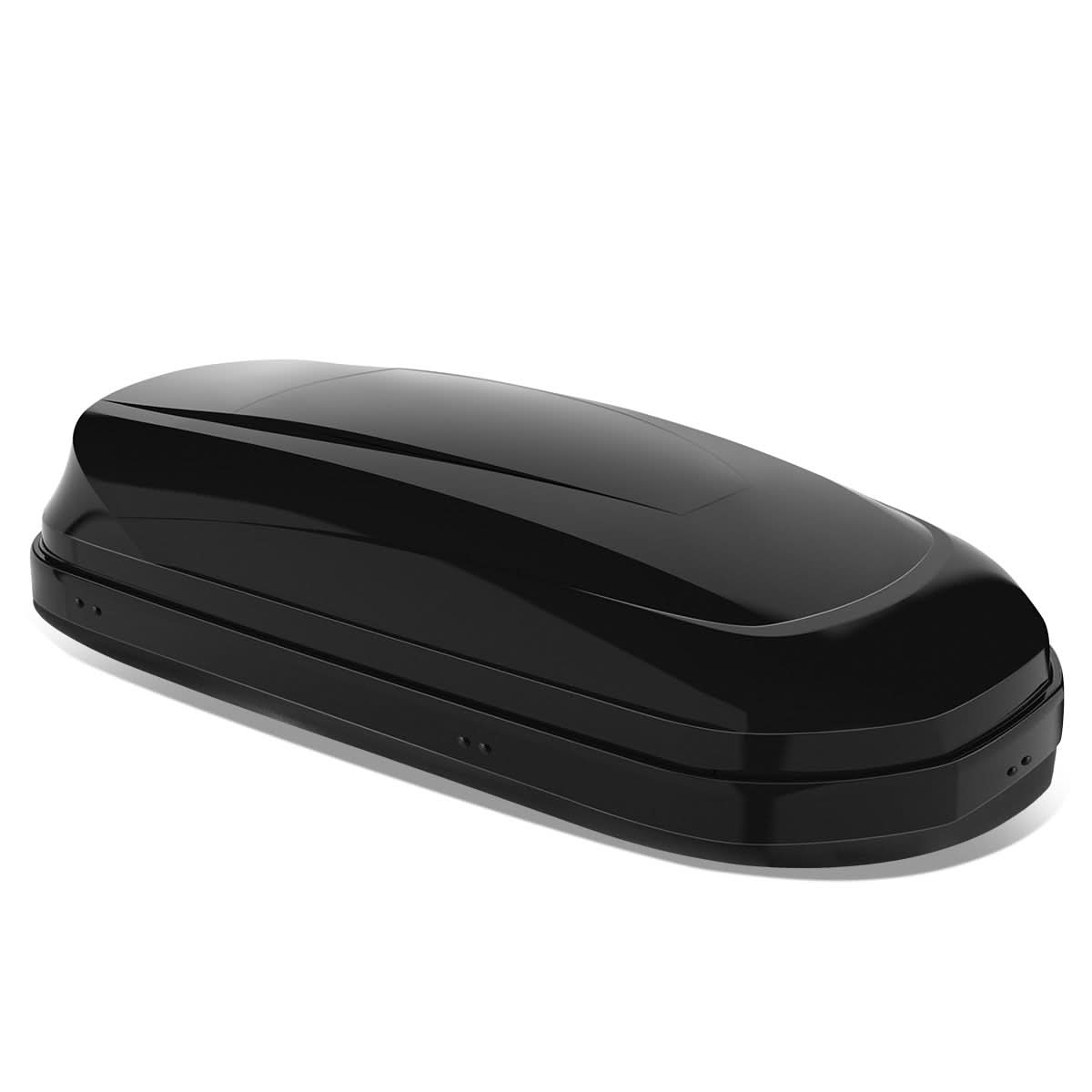 Universal Roof Rack Cargo Box 330L 133cm - Glossy Black