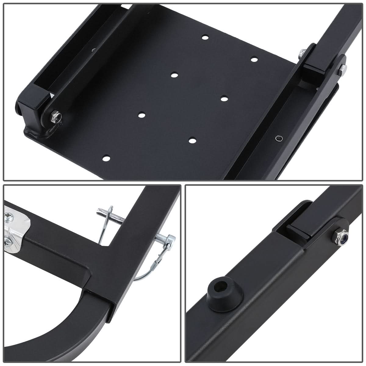 Universal Foldable Tailgate Ladder - Heavy Duty Steel