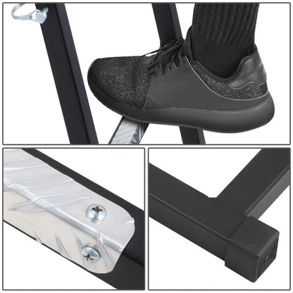 Universal Foldable Tailgate Ladder - Heavy Duty Steel