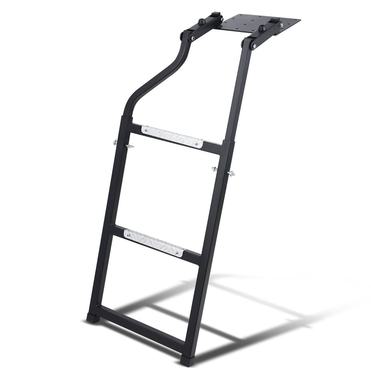 Universal Foldable Tailgate Ladder - Heavy Duty Steel