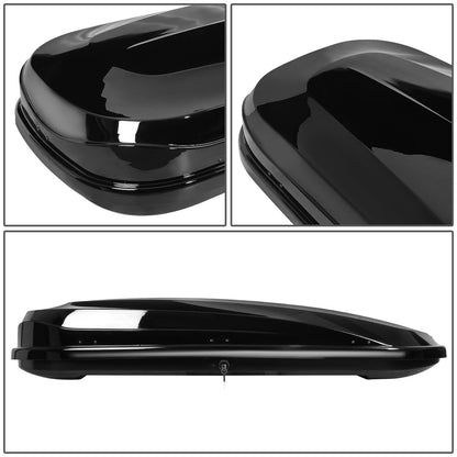 Universal 480L 79 Inch Roof Box - Glossy Smooth Black
