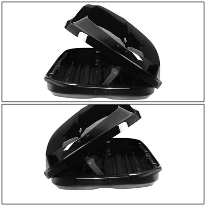 Universal 480L 79 Inch Roof Box - Glossy Smooth Black