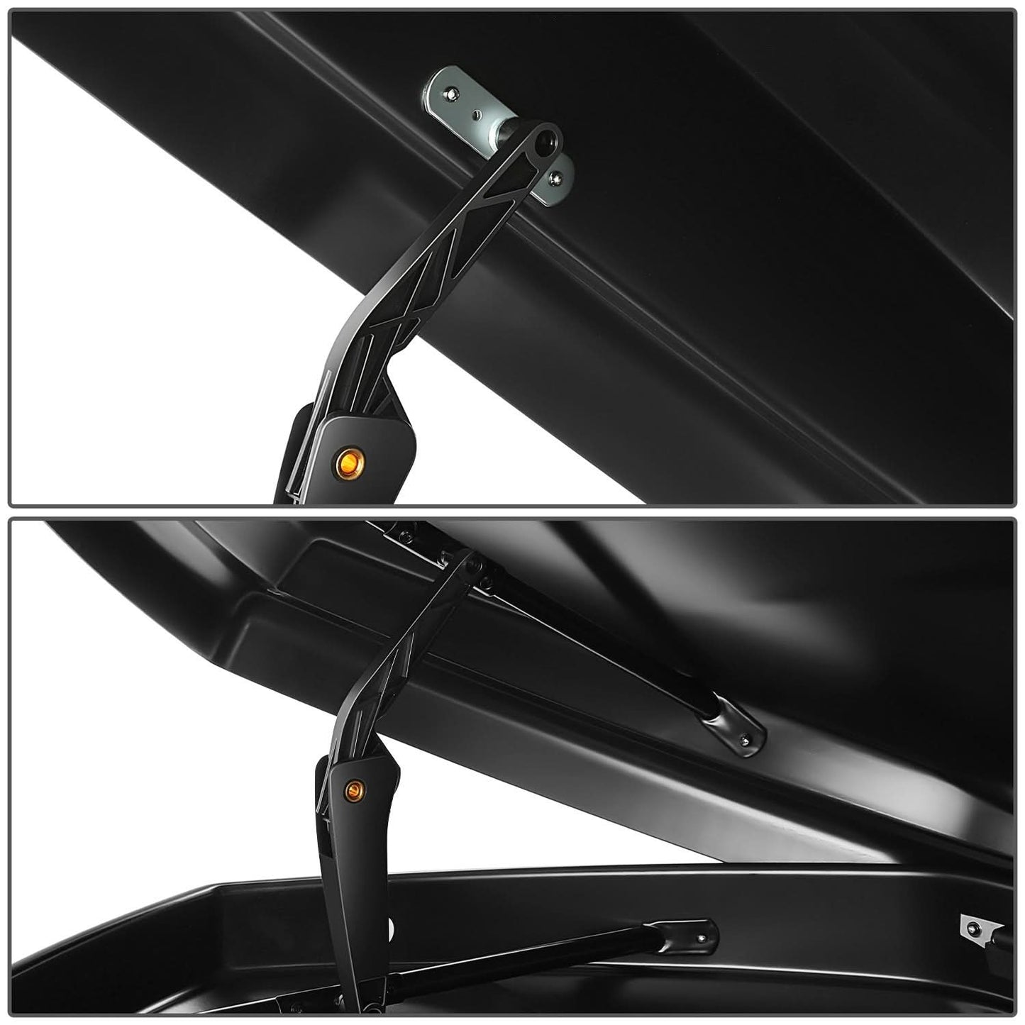 Universal 420L Roof Box - 72 Inch Length Glossy Black