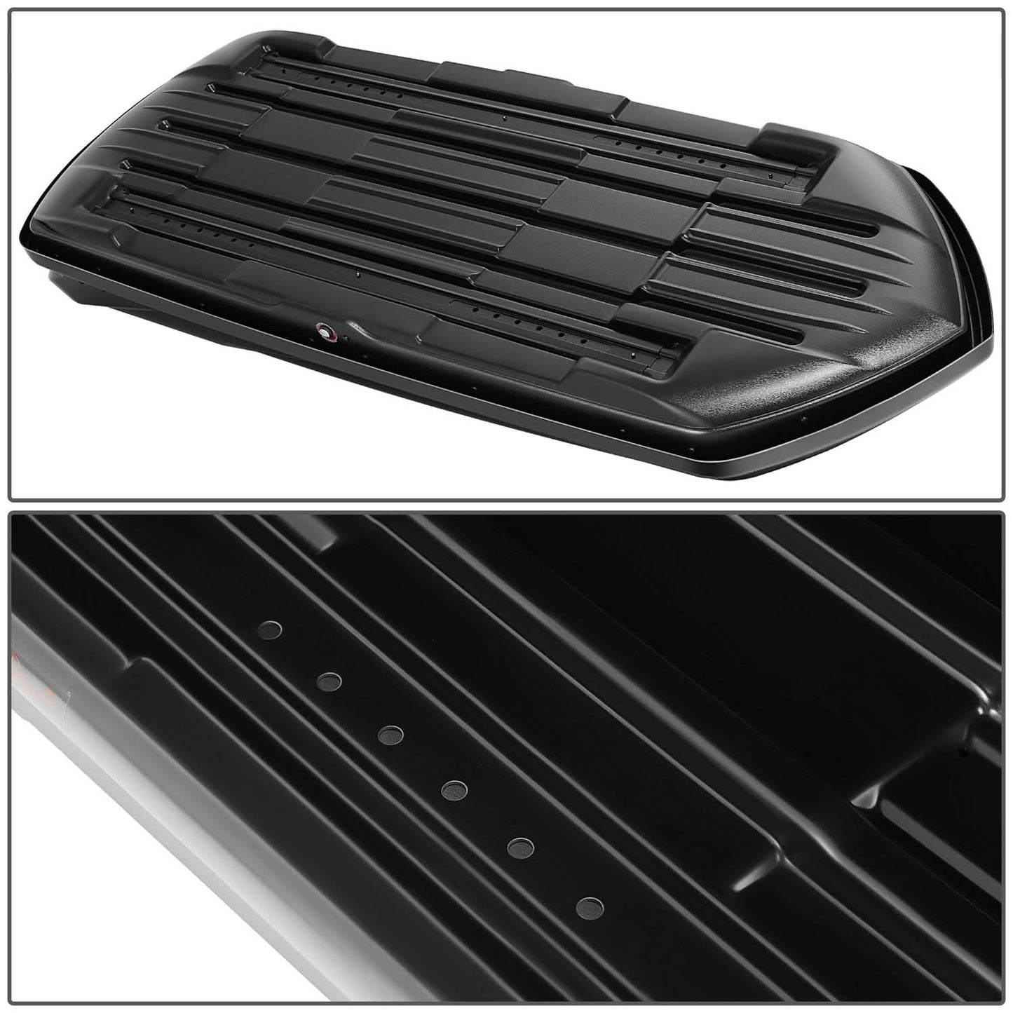 Universal 420L Roof Box - 72 Inch Length Glossy Black