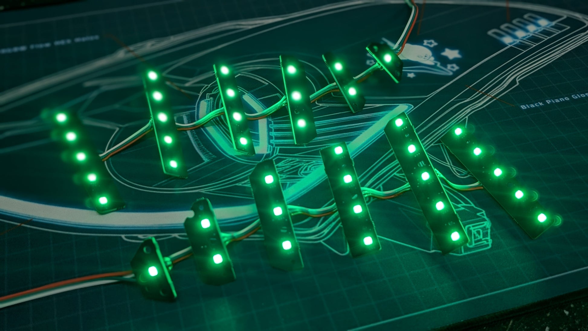 Nissan 350Z RGB Flow Taillight LED Boards (UCS2903)