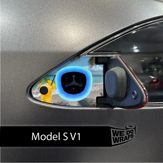 Paradise Tesla Charge Port Wrap | Model S