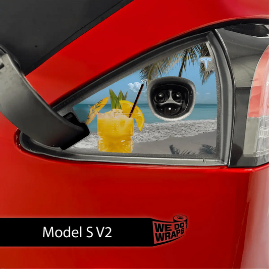 Paradise Tesla Charge Port Wrap | Model S