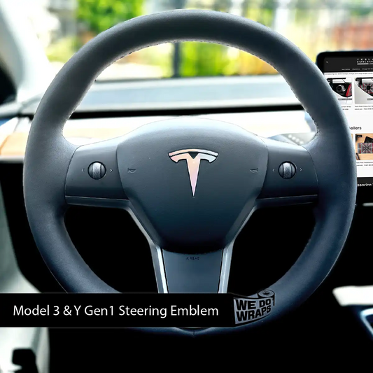Pastel Galaxy Tesla Steering Wheel Wrap | MY 2019-'25