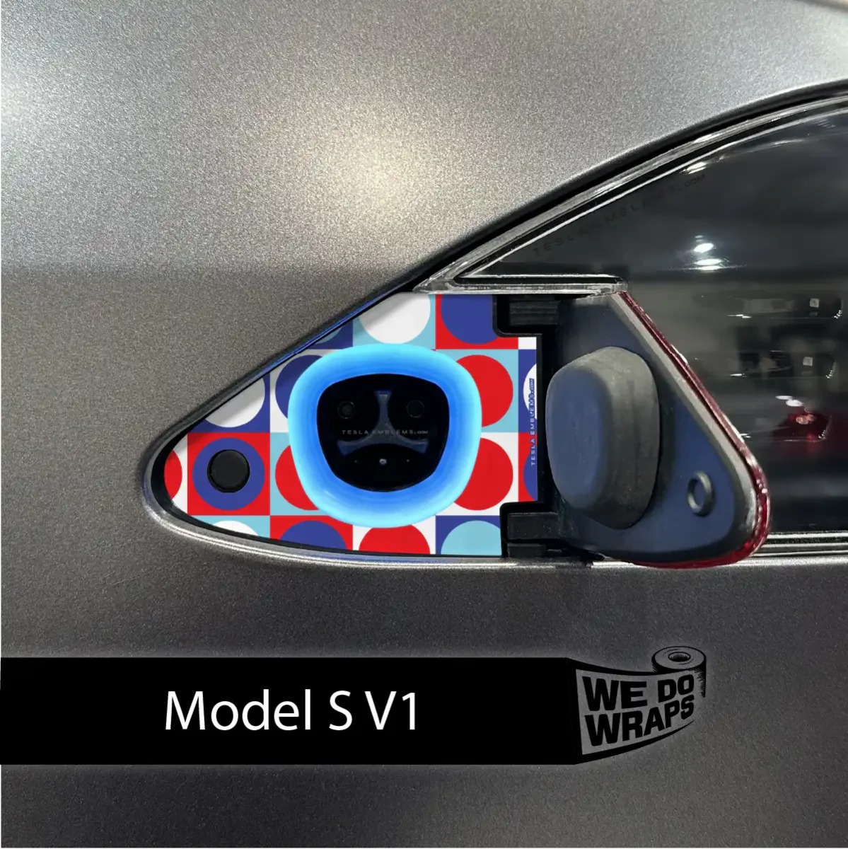 Patriot Pop Tesla Charge Port Wrap | Model S