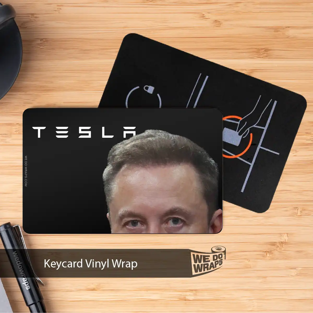 Peekaboo Elon Meme | NFC Key Card Wrap