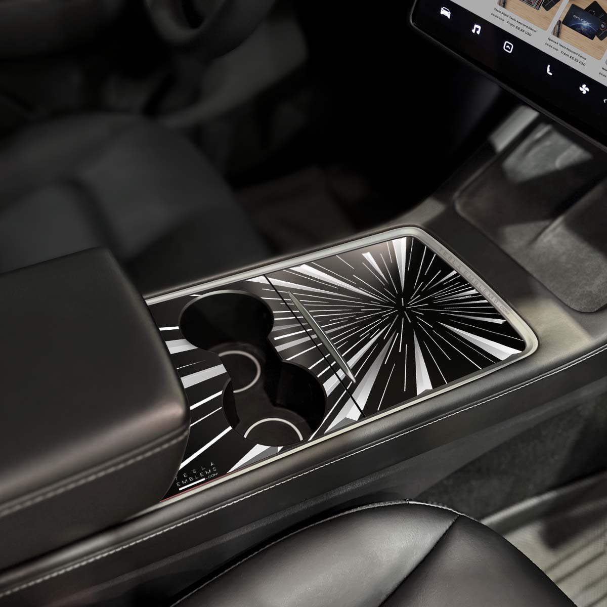 Tesla Ludicrous Performance Mode | Tesla Center Console Wrap Kit | Model Y '21-25