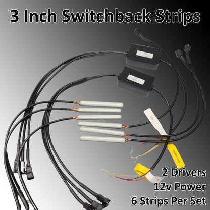 3 LED Strips Diffused Switchback
