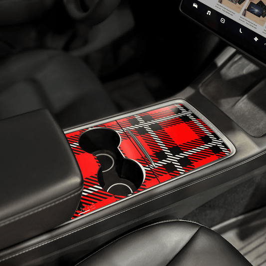Tartan Plaid | Tesla Center Console Wrap Kit | Model Y '21-25