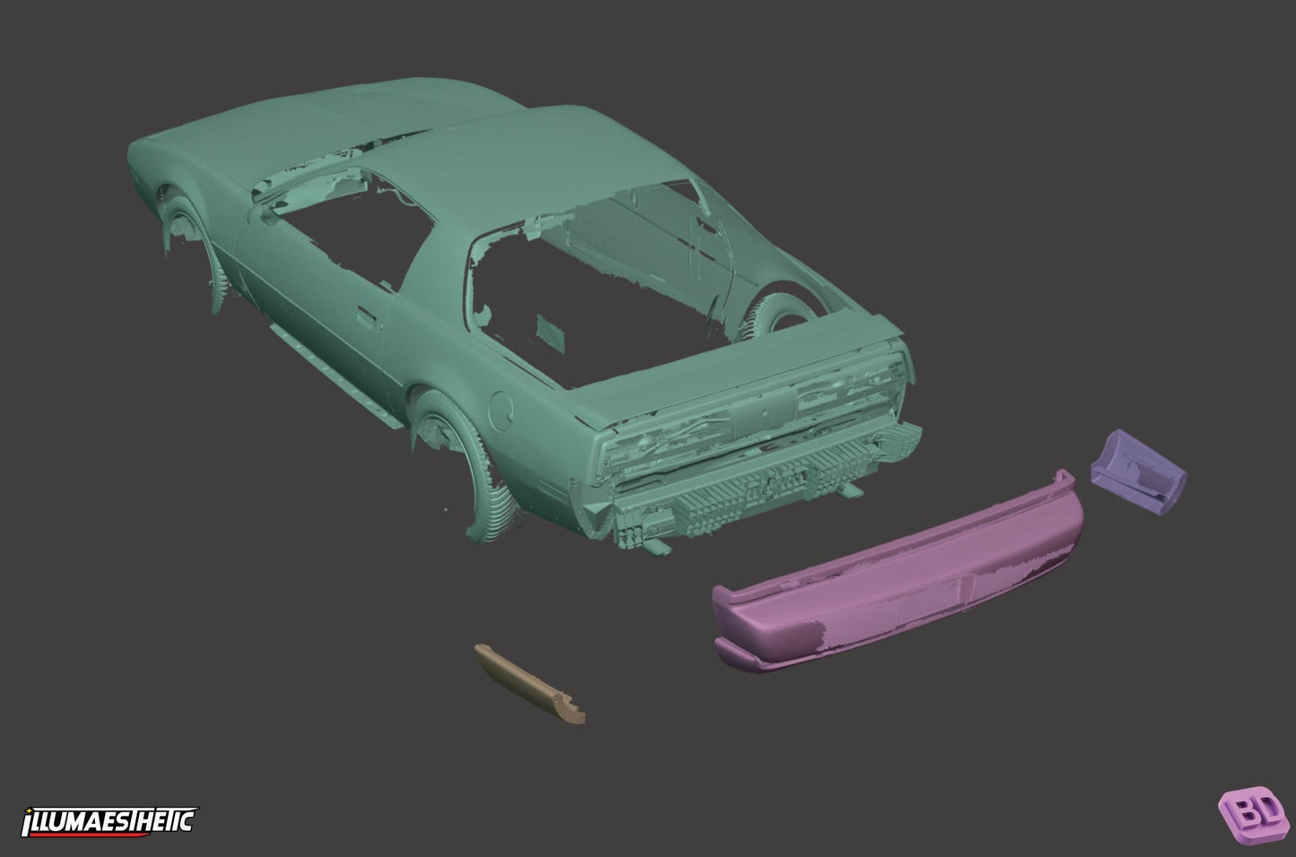 Pontiac Firebird 3D Scan (1991)