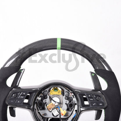 2014-2020 Porsche 911 (991.2) / GT3/GT3RS(991) / 718 Boxster/Cayman (982) / Cayenne (958.2) / Panamera (971) / Macan(95B)  |  Custom Steering Wheel by Exclusive Steering