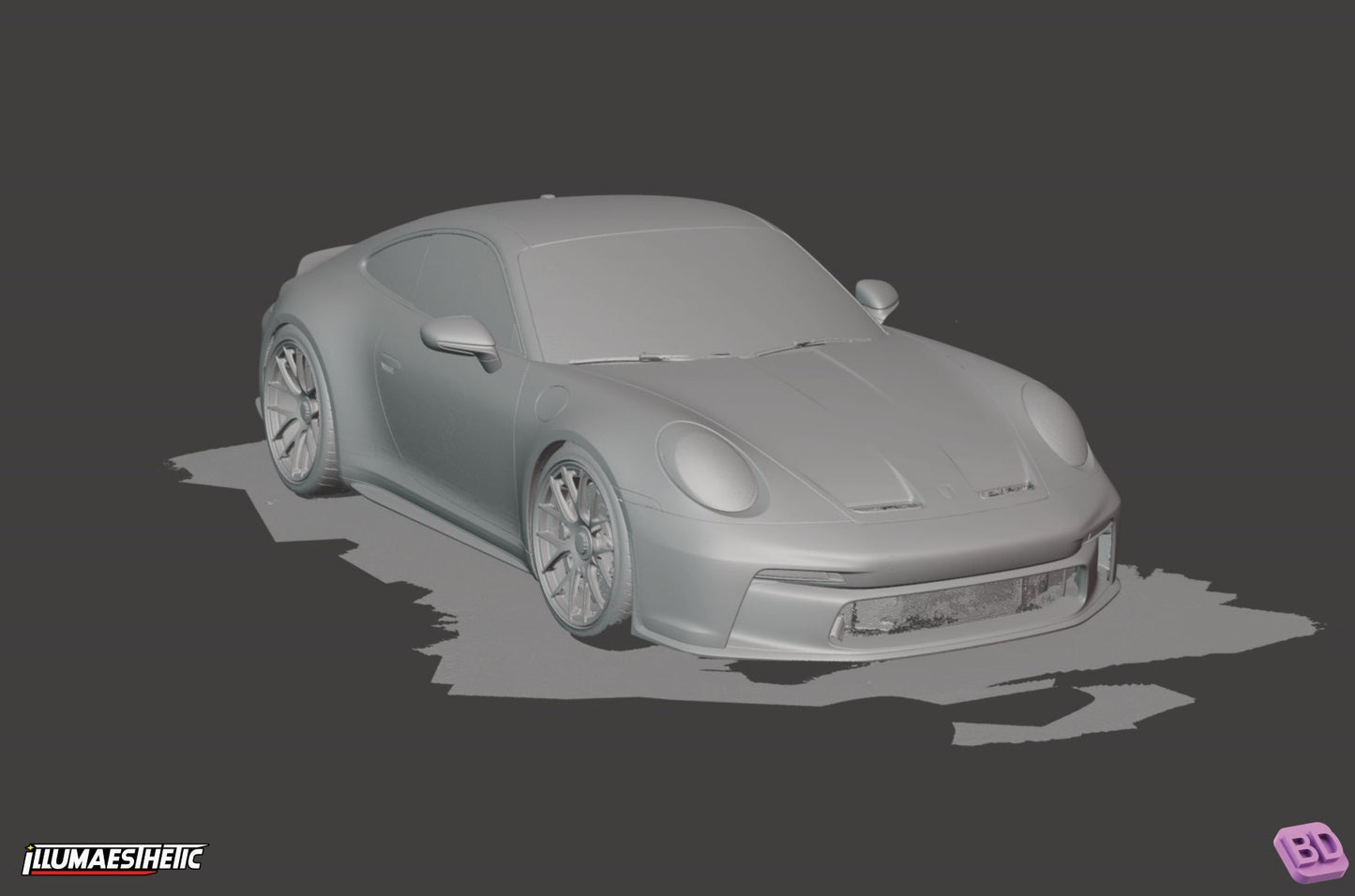 Porsche 911 GT3 (992) 3D Scan (2021+)