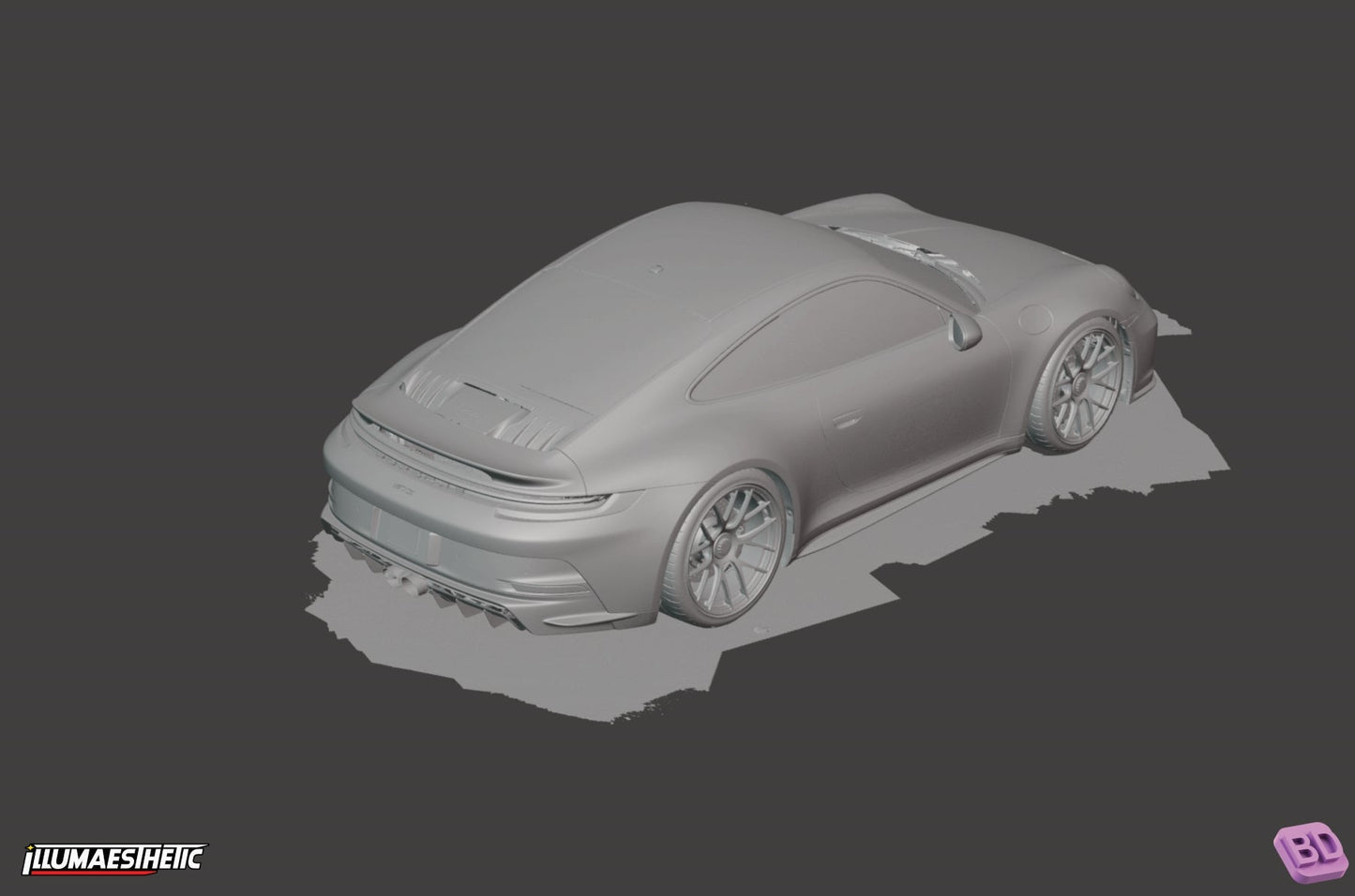 Porsche 911 GT3 (992) 3D Scan (2021+)