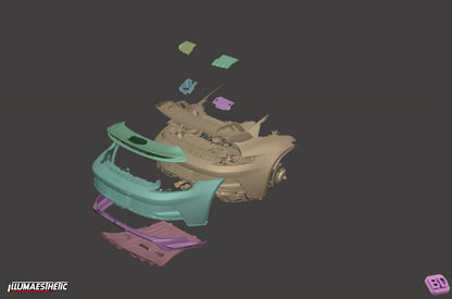 Porsche 911 GT3 (992) 3D Scan (2021+)