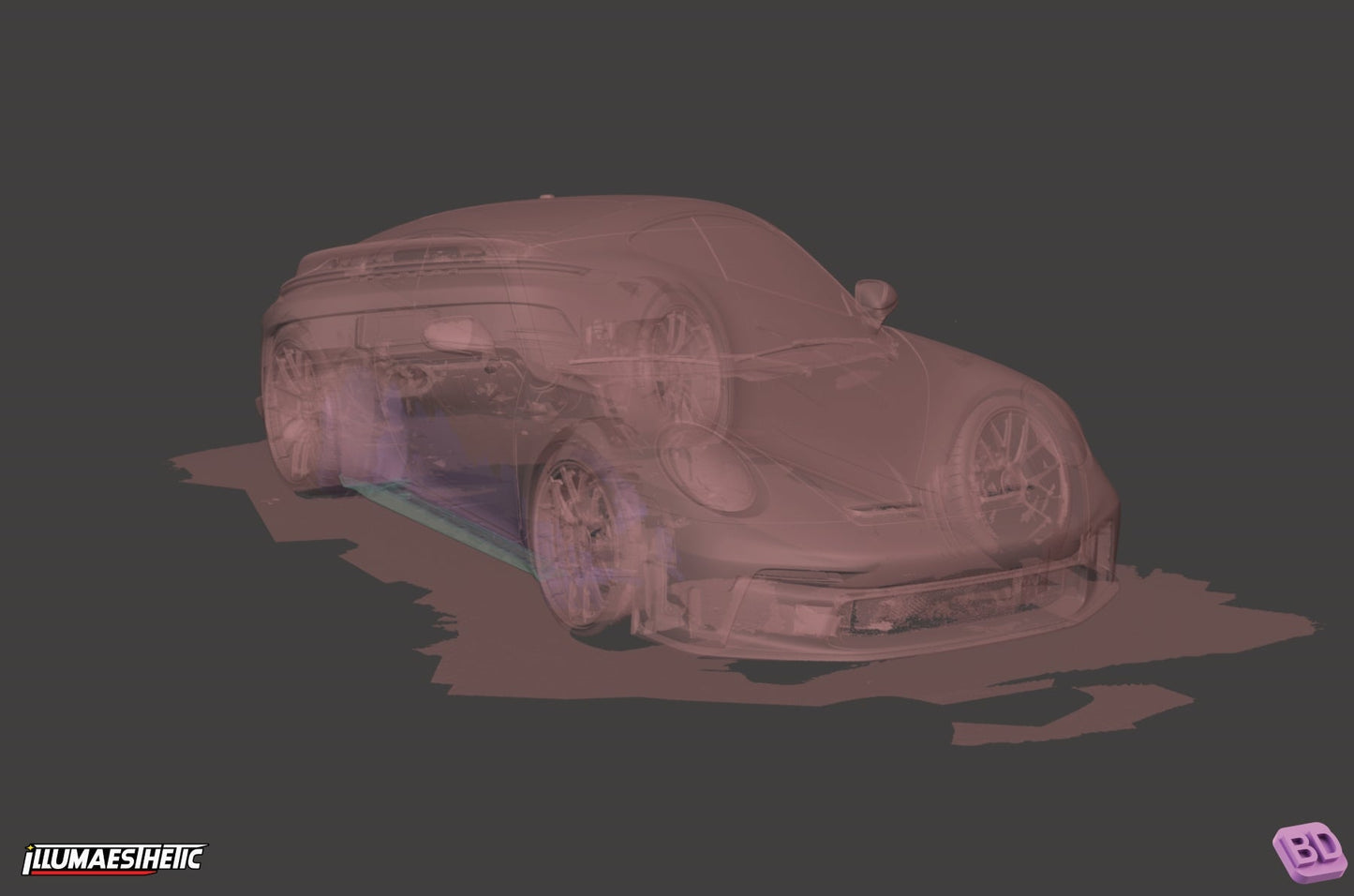 Porsche 911 GT3 (992) 3D Scan (2021+)