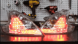 Nissan 370Z Clear Ghozt JDM Tail Lights