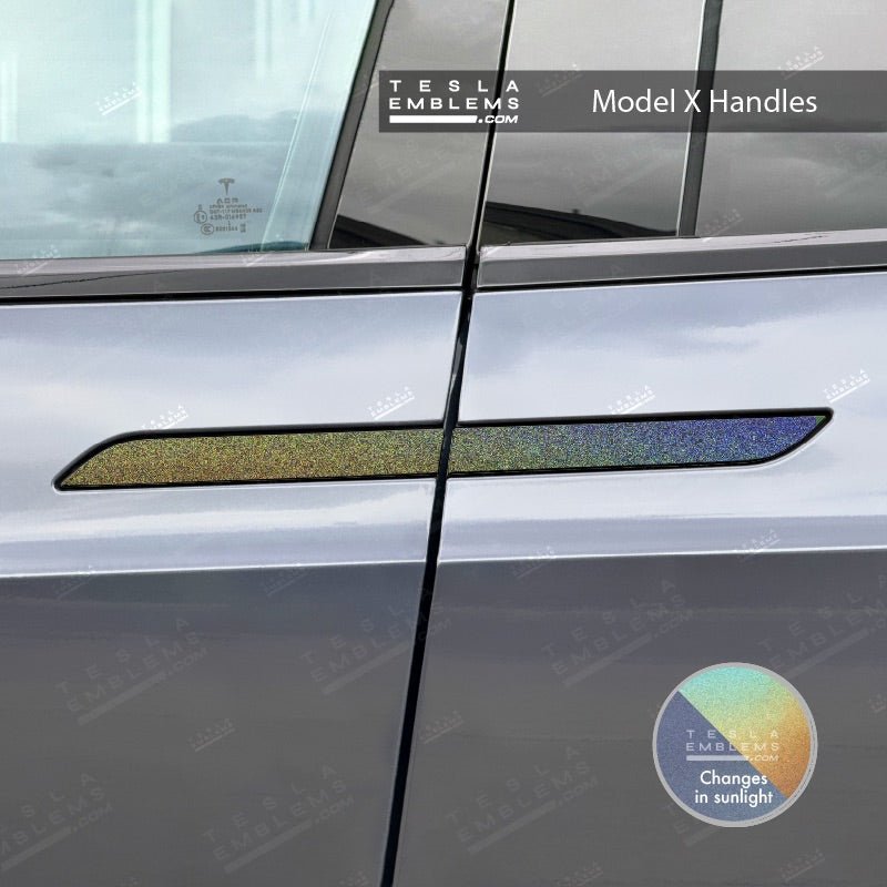 3M Satin Psychedelic Flip Tesla Door Handle Decals (4pcs)