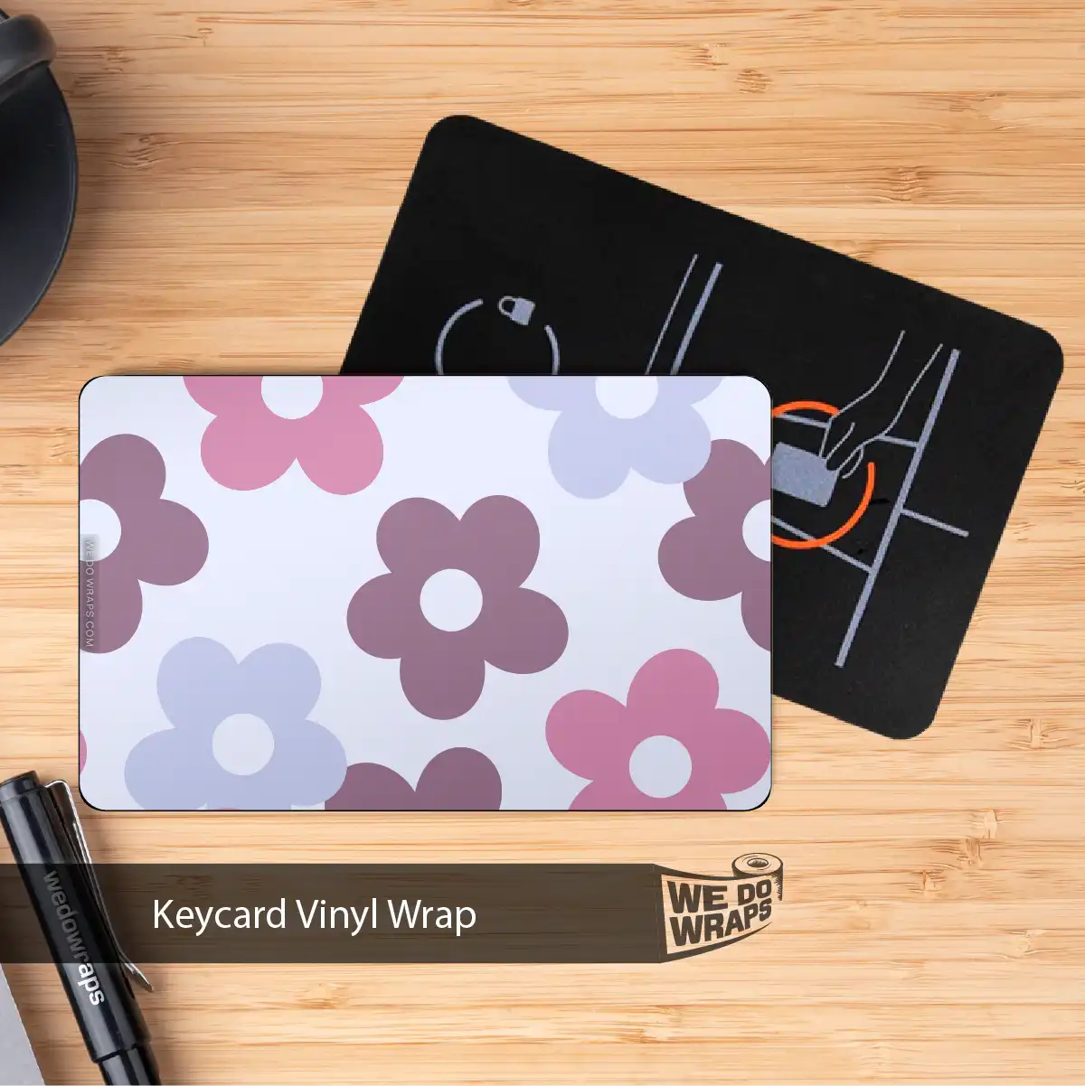 Purple Floral | NFC Key Card Wrap