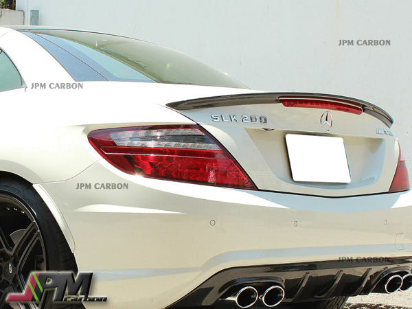 AMG Style Carbon Fiber Trunk Spoiler For 2011-2020 Mercedes-Benz R172 SLK-Class & SLC-Class Only