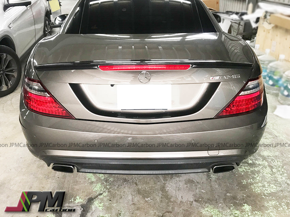 AMG Style Carbon Fiber Trunk Spoiler For 2011-2020 Mercedes-Benz R172 SLK-Class & SLC-Class Only