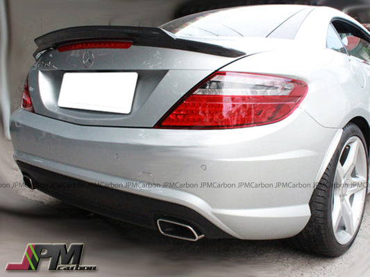 [JPMCarbon] V Style Carbon Fiber Trunk Spoiler For 2011-2020 Mercedes-Benz R172 SLK-Class & SLC-Class Only