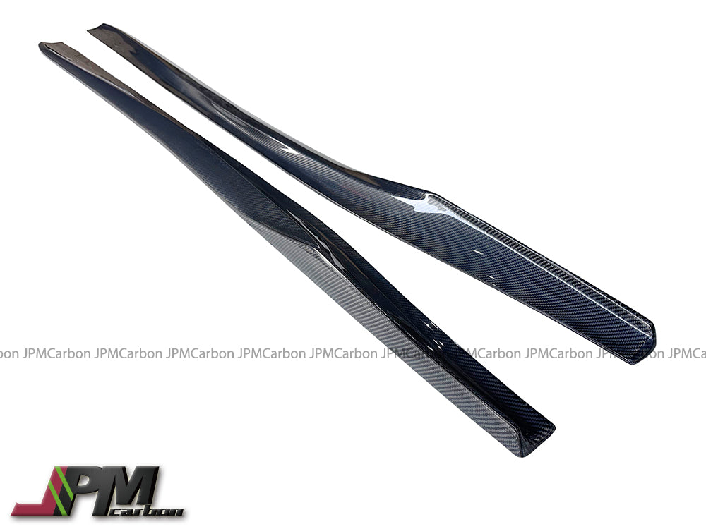 [JPMCarbon] VR Style Carbon Fiber Side Skirt Add-on Lips Fits For 2017-2023 Nissan GT-R R35 Only