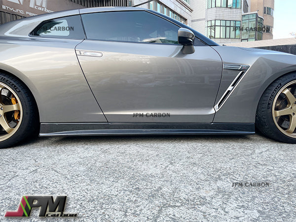[JPMCarbon] Z Style Carbon Fiber Replacement Side SkirtsFits For 2008-2016 Nissan R35 GT-R Only