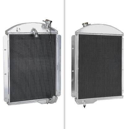 1941-1946 Chevrolet Pickup L6 6CYL Aluminum 3-Row Performance Radiator