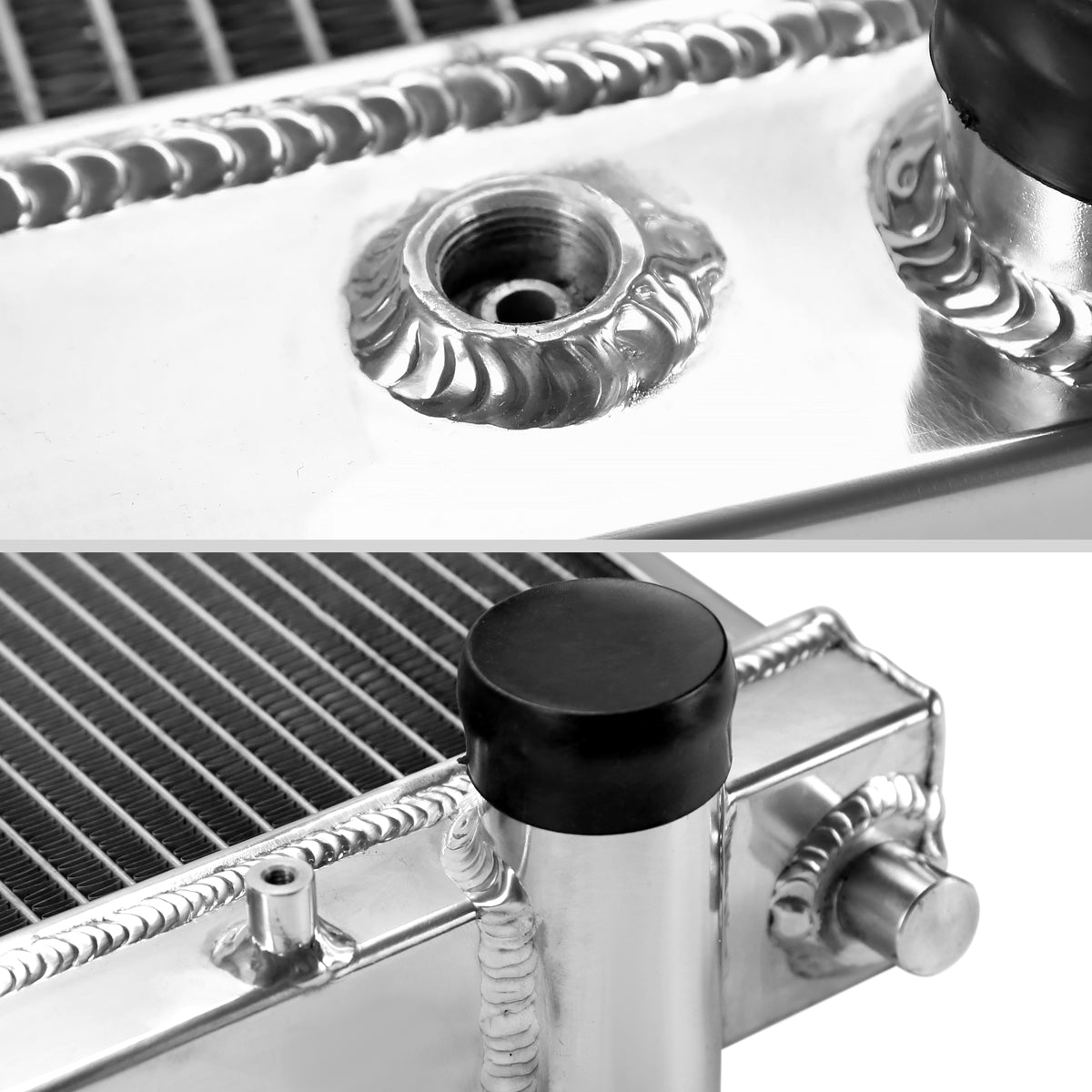 1999-2004 Ford F-250/ F-350/ F-450/ F53 6.8L V10/ 7.3L V8 Diesel 3-Row Aluminum Performance Radiator