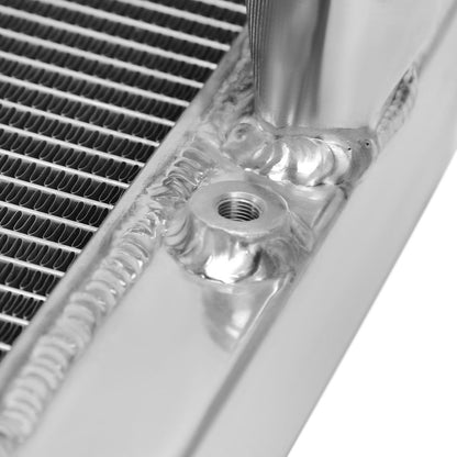 1963-1970 Ford Mustang/Fairlane/Falcon/Galaxie/Torino Mercury Cougar V8 Aluminum 3-Row Performance Radiator