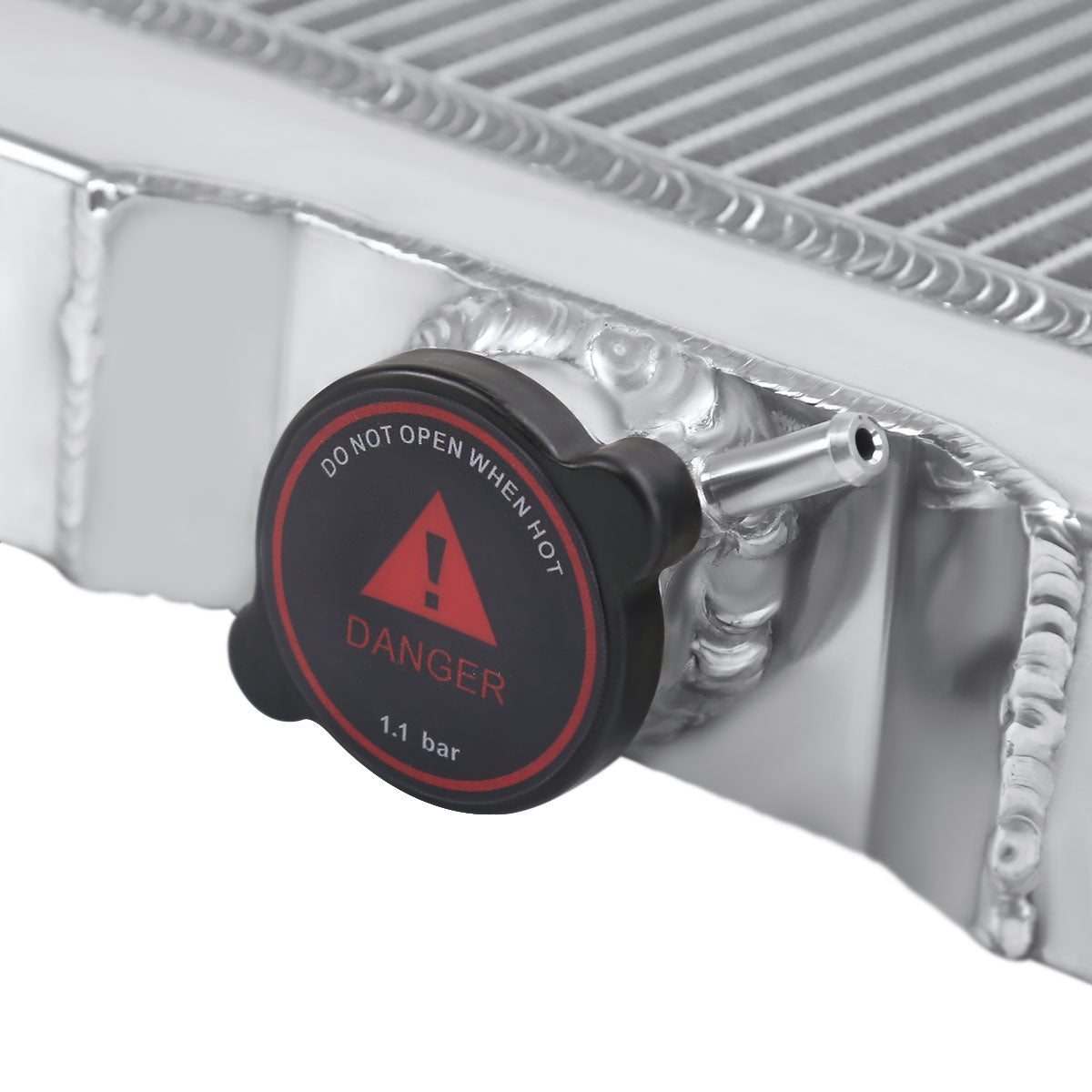 1963-1970 Ford Mustang/Fairlane/Falcon/Galaxie/Torino Mercury Cougar V8 Aluminum 3-Row Performance Radiator