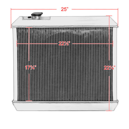 1963-1966 Pontiac Bonneville V8 3 Row Core Radiator with Fan Shroud