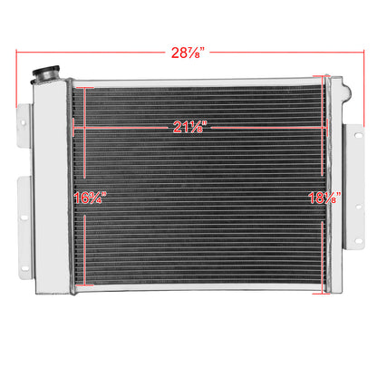 1967-1969 Chevrolet Camaro 4.1L L6 V8 3 Row Radiator with Fan Shroud