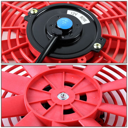 10 Inch Red Radiator Fan