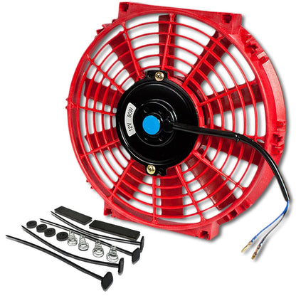10 Inch Red Radiator Fan