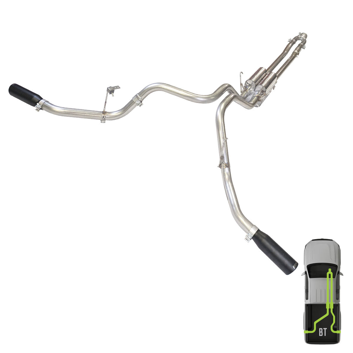 RAM, 2011-2026, 6.4L, Clamp/On - MPI Exhaust Cat-Back Dual Exhaust Kits