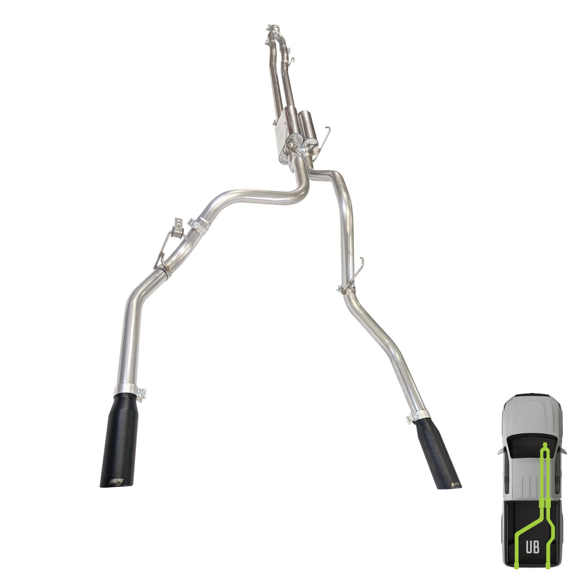 RAM, 2011-2026, 6.4L, Clamp/On - MPI Exhaust Cat-Back Dual Exhaust Kits