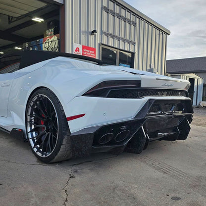 V Style Forged Carbon Fiber Rear Diffuser for Lamborghini Huracan LP 610