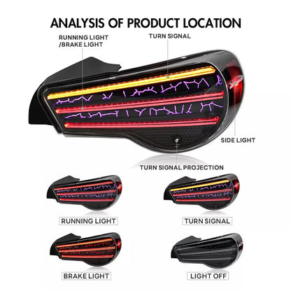 NTXGlow RGB LED Tail Lights (2012-2021 Toyota BRZ GT86)