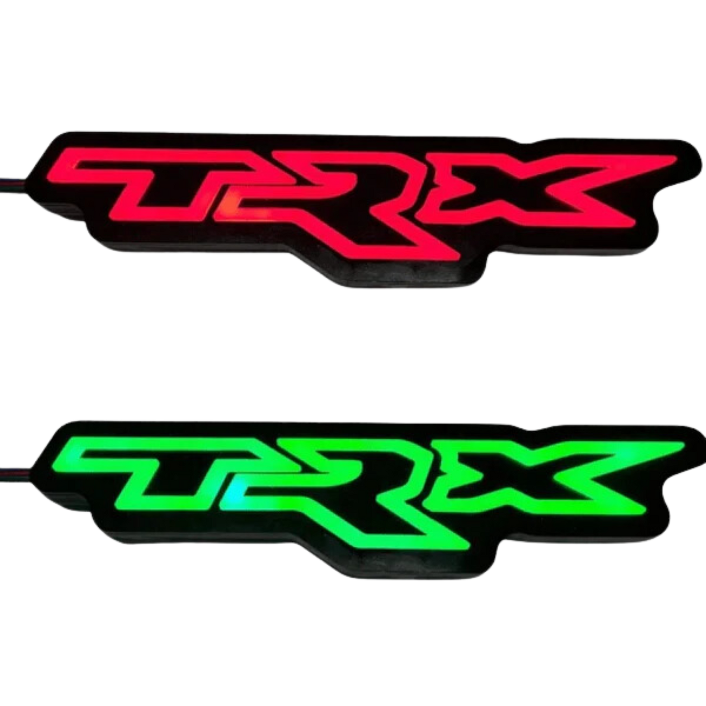 TRX RGB Illuminated LED Emblem Logo - RGB Halo Kits Multicolor Flow Series Color Chasing RGBWA LED headlight kit Oracle Lighting Trendz OneUpLighting Morimoto theretrofitsource AutoLEDTech Diode Dynamics