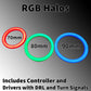 RGB Halos - Includes Controller With DRL and Turn Signal Inputs