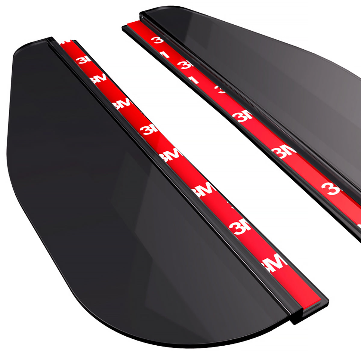 Universal Smoked PVC Plastic Side Mirror Visors - 2PC