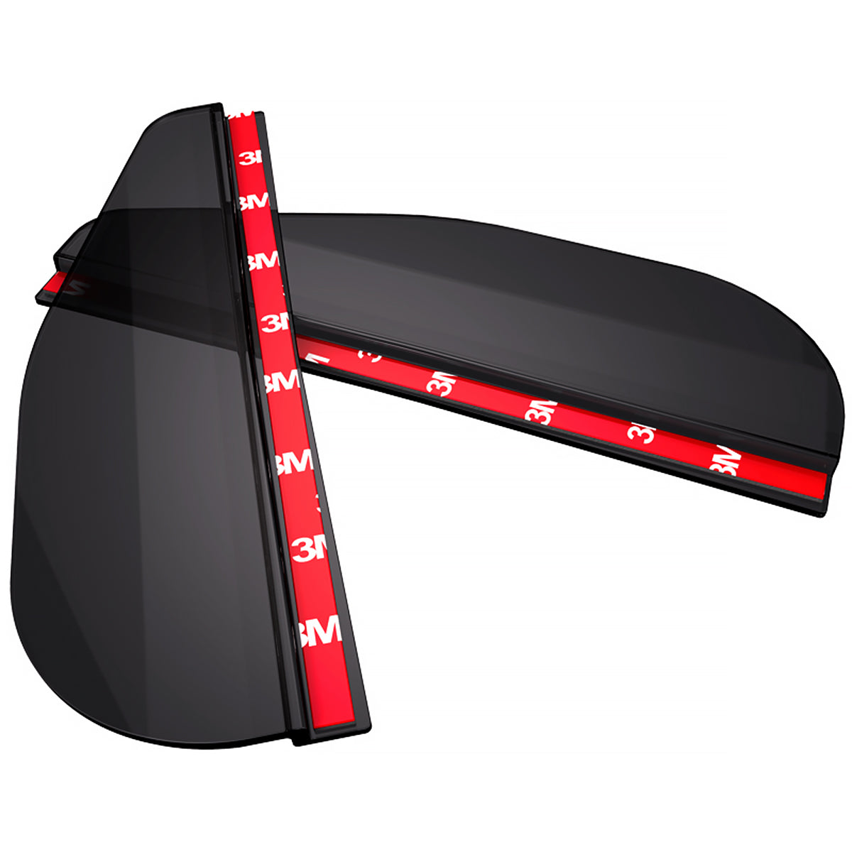 Universal Smoked PVC Plastic Side Mirror Visors - 2PC