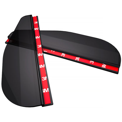 Universal Smoked PVC Plastic Side Mirror Visors - 2PC
